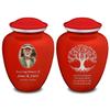 Geturns Embrace Adult Personalized Tree of Life Cremation Urns for Human Ashes I Large Picture Cobalt Blue Funeral Urn for Adult Men and Women with Double Side Engraving I 200 lbs view 1