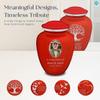 Geturns Embrace Adult Personalized Tree of Life Cremation Urns for Human Ashes I Large Picture Cobalt Blue Funeral Urn for Adult Men and Women with Double Side Engraving I 200 lbs view 3