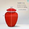 Geturns Embrace Adult Personalized Tree of Life Cremation Urns for Human Ashes I Large Picture Cobalt Blue Funeral Urn for Adult Men and Women with Double Side Engraving I 200 lbs view 4