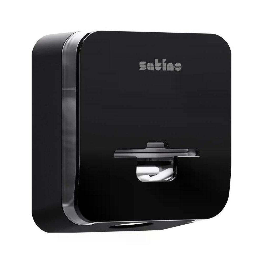Satino HYGINITY FemCare Women's Hygiene Dispenser - 3 in 1 - Tampon Dispenser / Sanitary Bag Dispenser - Up to 30 Pads and 160 Tampons - Black