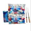 Color changing Bag Jett puffed Jumbo Stars marshmallows (2 bags), glow in the dark braclet or necklace set and roasting stick view 1