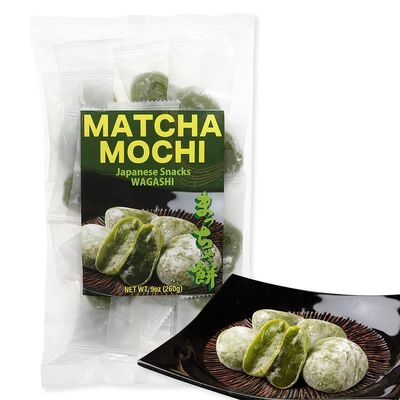 Matcha Mochi Candies Japanese Green Tea Rice Cake, Authentic Matcha Wagashi, Individually Wrapped, Soft & Chewy Mochi Snack, japanese snacks, Japanese food 9oz (260g)