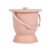 NineLife Basics Portable Commode Bucket for Nighttime Use, Pink view 1