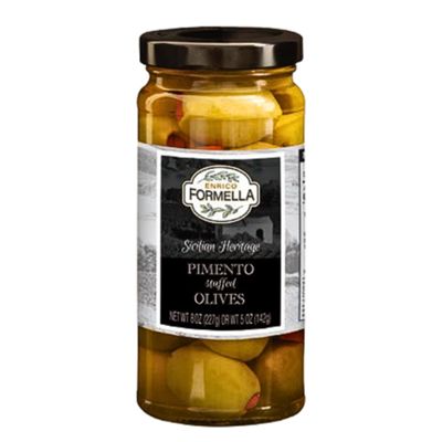 Enrico Formella Pimento Stuffed Olives - 8 Ounce, Pack of 1