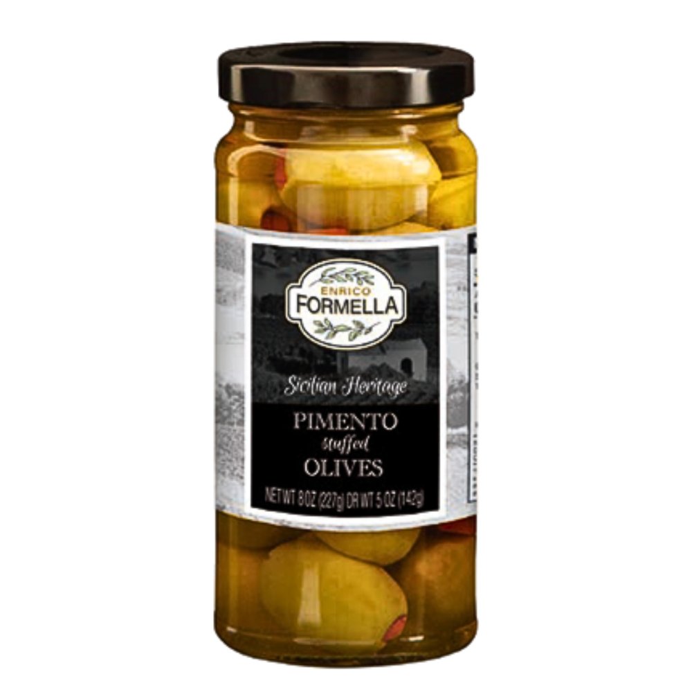 Enrico Formella Pimento Stuffed Olives - 8 Ounce, Pack of 1
