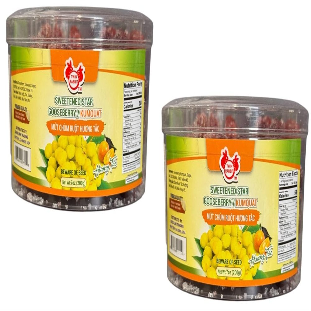 Dried Fruit Snack Group (2 PACKS, KUMQUAT GOOSEBERRY)