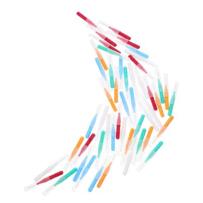 Alipis 50PCS Interdental Brushes for Braces Portable Tooth Cleaning Tool Straight Handle Effective Between Teeth Cleaner