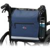 NOVA Deluxe Wheelchair Bag Large Storage Backpack for Manual & Electric Wheelchairs, Hangs Securely on Chair Back, Universal Mobility Organizer - Blue view 1
