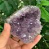 GAF TREASURES XL Raw Amethyst Cluster, 3-4" Natural Rough Amethyst Cluster, Amethyst Cluster Rough, Amethyst Cluster Healing Rough Crystal (Amethyst Cluster, 0.5-1 lb) view 1