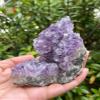 GAF TREASURES XL Raw Amethyst Cluster, 3-4" Natural Rough Amethyst Cluster, Amethyst Cluster Rough, Amethyst Cluster Healing Rough Crystal (Amethyst Cluster, 0.5-1 lb) view 2
