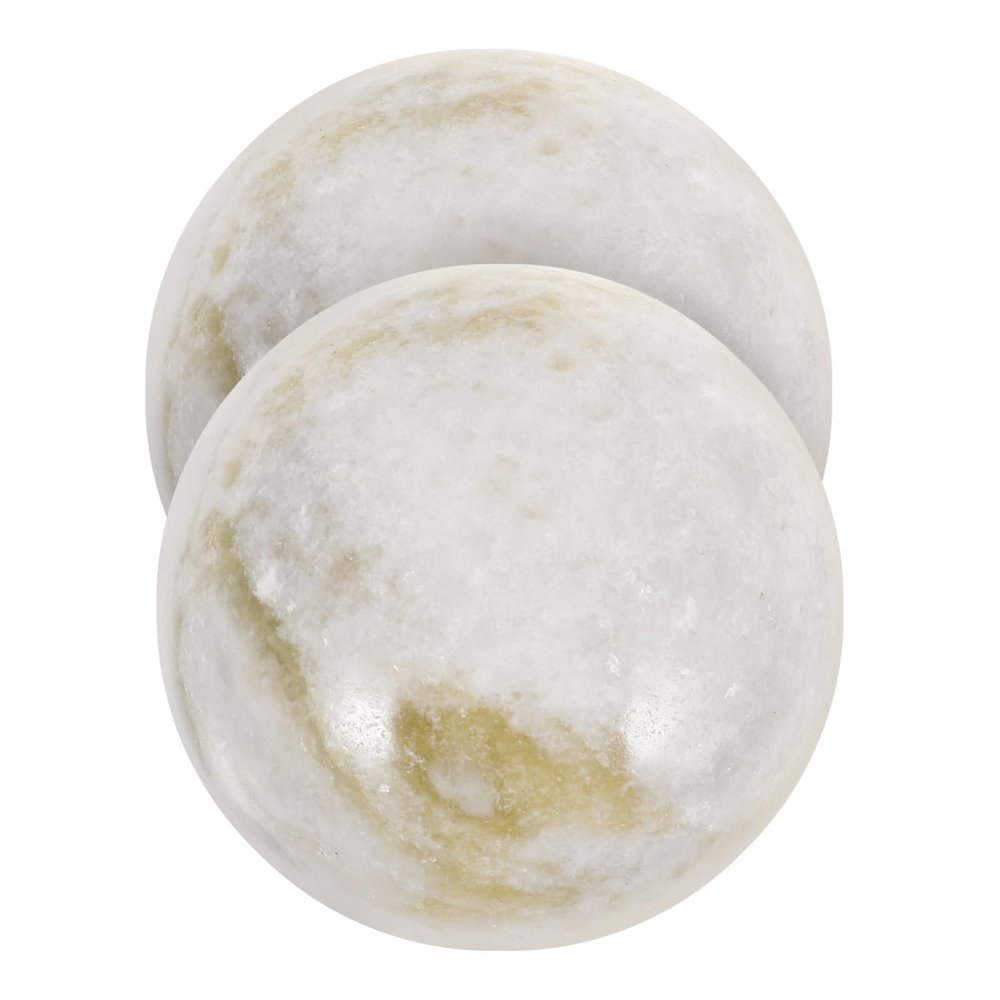 Abaodam 2Pcs Jade Massage Balls for Hand Relaxation and Muscle Relief Portable for Finger and Palm Massage Smooth Design for Comfort and Ease of Use