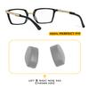 Anti Slip Nose Pads Replacement for Oakley OX3238 OX8176 OX8160 Eyeglasses Frame, Silicone Soft Nose Pieces - Grey Thicker Size view 2
