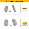 Anti Slip Nose Pads Replacement for Oakley OX3238 OX8176 OX8160 Eyeglasses Frame, Silicone Soft Nose Pieces - Grey Thicker Size view 4