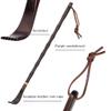 Bamboo Shaped Back Scratcher, Purple Sandalwood Durable Back Massager, Convenient Household Backscratchers for The Elderly, Relieve Itching(47cm) view 2