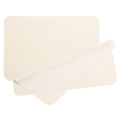 PATIKIL Glasses Cleaning Cloth 11.4" x 7.7", 2 Pcs Microfiber Eyeglasses Polishing Cloth Soft Suede Wipe Screen for Camera Lens Eyeglasses Screens Smart Devices, Beige