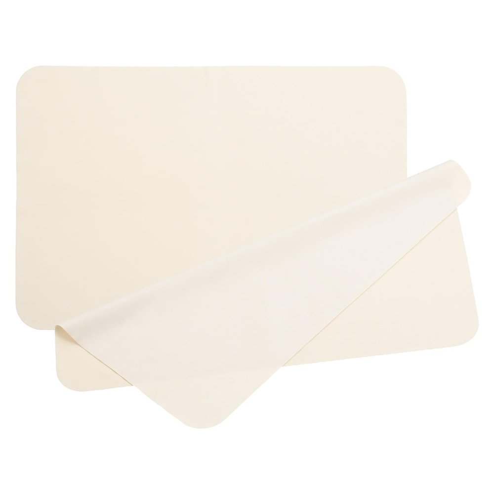 PATIKIL Glasses Cleaning Cloth 11.4" x 7.7", 2 Pcs Microfiber Eyeglasses Polishing Cloth Soft Suede Wipe Screen for Camera Lens Eyeglasses Screens Smart Devices, Beige