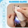 PATIKIL Glasses Cleaning Cloth 11.4" x 7.7", 2 Pcs Microfiber Eyeglasses Polishing Cloth Soft Suede Wipe Screen for Camera Lens Eyeglasses Screens Smart Devices, Beige view 4