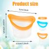 2pcs Eye Wash Cup, Eye Wash Cleaner Kit Eyes Cleaning Cup, Blue; Orange view 2