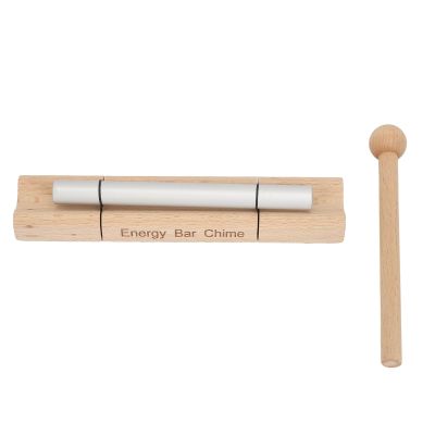 Single, Meditation Hand, Cherry Wood and Aluminum Alloy Construction, Relaxing Sound for Mindfulness Meditation Yoga Prayer, with Mallet for Stress Anxiety Relief (Moon Shaped)
