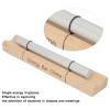 Single, Meditation Hand, Cherry Wood and Aluminum Alloy Construction, Relaxing Sound for Mindfulness Meditation Yoga Prayer, with Mallet for Stress Anxiety Relief (Moon Shaped) view 3