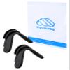 MYCOURAG Replacement Silicone Nose Pads Compatible with Pit Viper 2000 Sunglasses (Standard Frame) - Soft Anti-Slip Rubber Nose Pieces 2 Pairs for Comfort-Black view 1