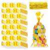 100 Pcs Softball Treat Bags, Clear Softball Goodie Bags with Twist Ties Plastic Softballs Gift Bag Snack Goodie Candy Cookies Cellophanes Bag Baseball Gold Balls Game Team Party Favor Supplies(5x11) view 1