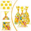 100 Pcs Softball Treat Bags, Clear Softball Goodie Bags with Twist Ties Plastic Softballs Gift Bag Snack Goodie Candy Cookies Cellophanes Bag Baseball Gold Balls Game Team Party Favor Supplies(5x11) view 3