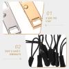 DOITOOL 1Set Zipper Pull Replacement Kit Durable Zipper Fix Accessories for Backpacks Luggage Coats Bags Easy Installation Versatile Zipper Fasteners view 3