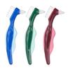 ZUNOXAZ 3pcs Dual-Head Denture Brush Ergonomic Handle Lightweight Cleaning Tool for False Teeth Care Hard Bristles for Stain Removal and Easy Grip view 1