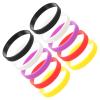 Abaodam 4sets 10pcs Soft Wristbands Wear Resistant Sports Game Bracelets Decorative Wristbands for Events and 10pcs*4 view 3
