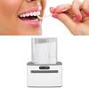 Automatic Floss Pick Dispenser, Electric Dispensing Floss Holder, Portable Case Floss Dispenser with 100 Flossers for Home Hotel Restaurant view 2
