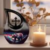 JAGLASH 10-Inch Bear Design Cremation Urn for Human Ashes, Elegant Funeral & Burial Memorial Urn for Male & Female, Handcrafted Gift of Remembrance view 3