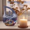 JAGLASH Football Large Burial Urns for Human Ashes Adult Male - Decorative Burial Urn for Mom & Dad - Funeral Urn for Ashes for Women & Men - Decorative Urns - 10 Inch view 3