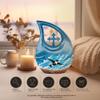 JAGLASH Humming Bird Funeral Urns for Adult Ashes Men and Women - Large Cross Drop Funeral Urn for Ashes Adult Female and Male Cremation 10 Inch - Blue Urn for Daughter and Son view 4