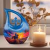 JAGLASH Cowboy Large Memorial urns for Human Ashes Adult Female - Funeral urn for Human Ashes Adult Man - Burial Decorative Remains 10 inch view 3
