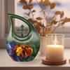 JAGLASH Lion Cremation Urns - Decorative Urns for Human Ashes Adult Man - Cremation Urn for Women - Memorial Gift - Funeral Urn for Female Mom & Dad - Decorative Box (10 Inch) view 3