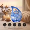 JAGLASH Fishing Urns - Burial Urns for Adult Human Ashes - Funeral Decorative Urn - Large Human Remains Memorial Urn for Women - Blue 10Inch Ash Holder - Pack of 1 view 4