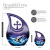 JAGLASH Hummingbird Cremation Urn for Adult Ashes - Tear Drop Urns for Human Ashes - 10 Large Memorial Tribute view 2