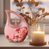 JAGLASH Rose Memorial Urns for Human Ashes Adult Female - Large Pink Funeral Urns for Adult Male - Flower Cremation Urn - Cross Drop Urn for Human Ashes Man & Women - 10 Inch view 3