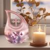 JAGLASH Butterfly Urn for Male & Female, Memorial Gift, Cremation Urns for Ashes, Funeral & Burial for Crematorium Home, Large | 10 Inch view 3