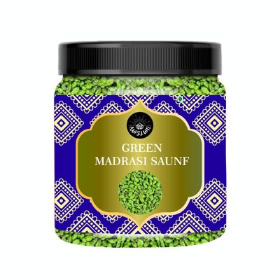 AWZLWN Natural Green Madrasi Saunf 1.76 OZ (50 GM) | Set oF 1 | AWZLWN