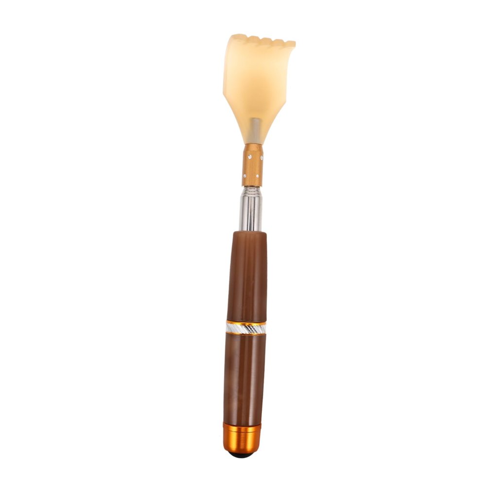Beavorty Extendable Scratch Relief Tool Telescoping Back Massager for Adults Portable Plastic Back Scratcher Ergonomic Handle