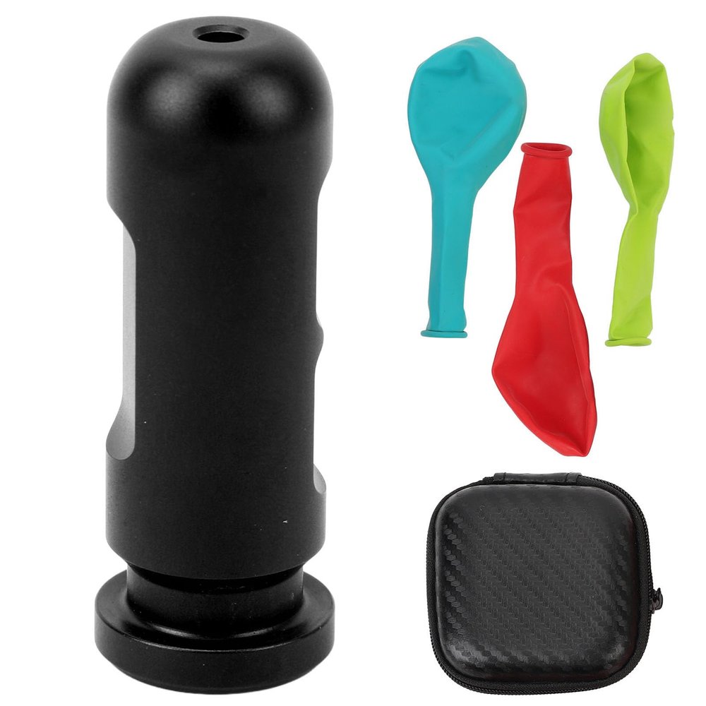 Aluminum Alloy Ear Equalization Training Tool for Divers, Ear Pressure Balance Auxiliary Practice Tool for Snorkeling Diving Diving (Black)