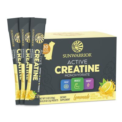 Creatine Monohydrate Powder Micronized PreWorkout Recovery Supplement | Support Muscle Building Strength Training Cognition | Vegan & Keto Friendly Easily Mixes, Pop Box 30 Servings, Lemonade Flavored