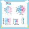 100PCS Party Plates Supplies Kit for Gender Reveal,Boy or Girl Birthday Party,Baby Shower Pink and Blue Disposable plates,Napkins,Paper Cups, Serves 20. view 2