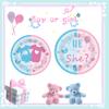 100PCS Party Plates Supplies Kit for Gender Reveal,Boy or Girl Birthday Party,Baby Shower Pink and Blue Disposable plates,Napkins,Paper Cups, Serves 20. view 4