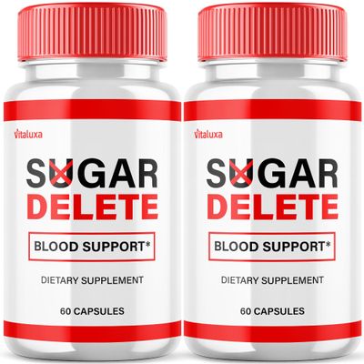 (2 Pack) Sugar Delete Capsules - SugarDelete Blood Support Pills Maximum Strength Japan Supplement Advanced Formula Premium All Natural Vitamin Blend Overall Health Wellness Reviews (120 Capsules)