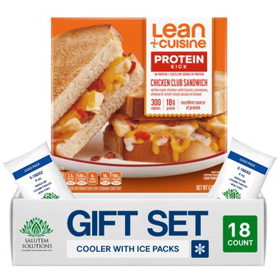 Salutem Vita Chicken Club Panini, Frozen Meal Gift Set Pack of 18