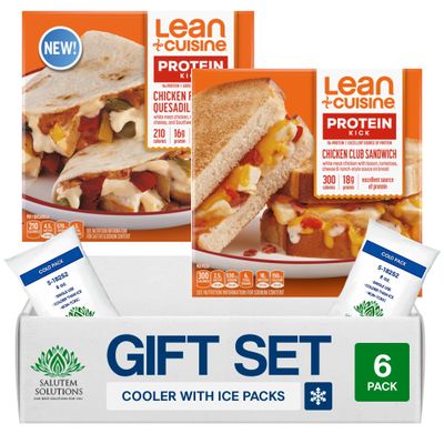 Salutem Vita Chicken Fajita Quesadilla and Chicken Club Panini, Frozen Meal, 8 oz, Gift Set Pack of 12 (6 flavors of each)