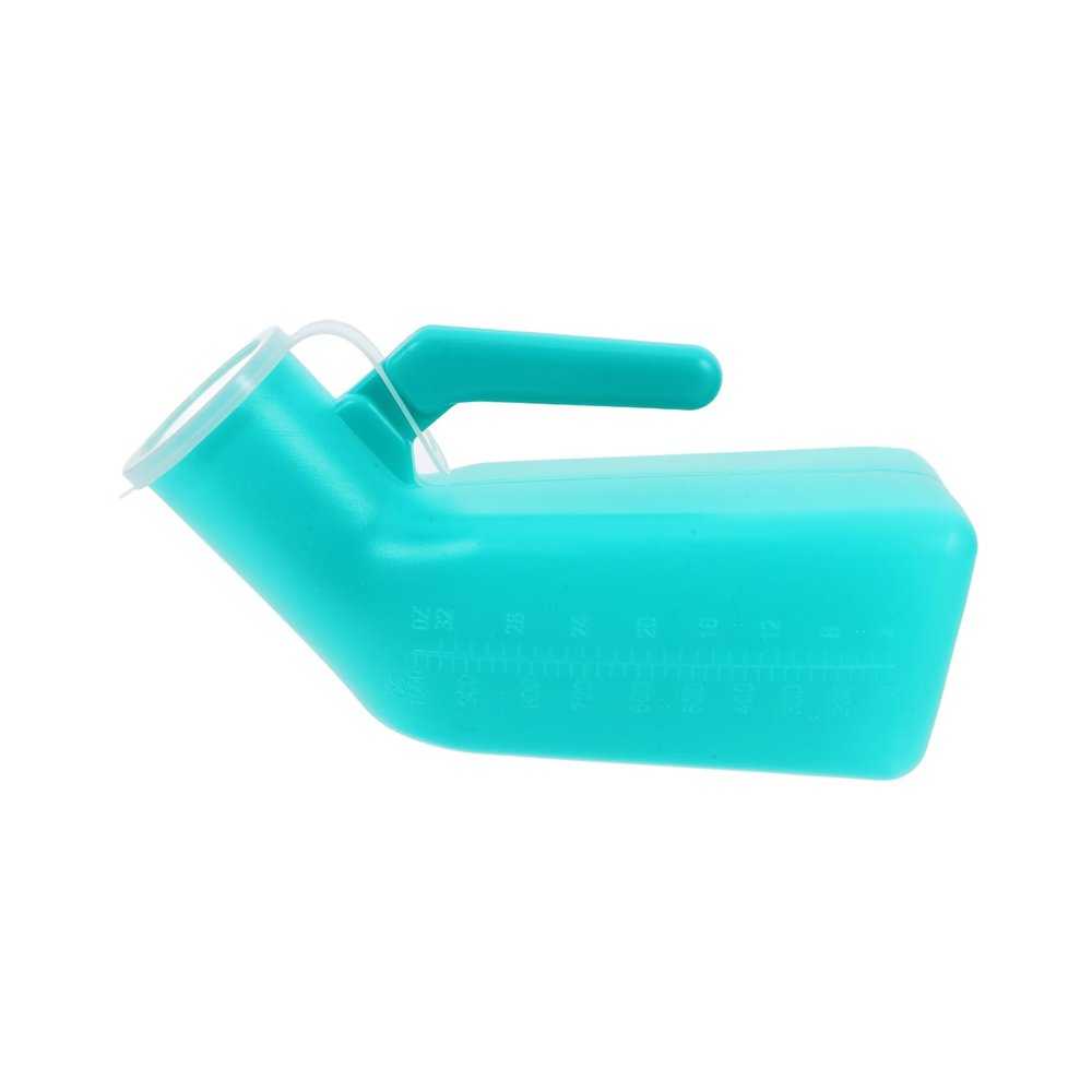 Plastic Spill Proof Portable Male Urinal Bottle with Scale 1000ml